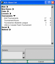 KGS Room List Window
