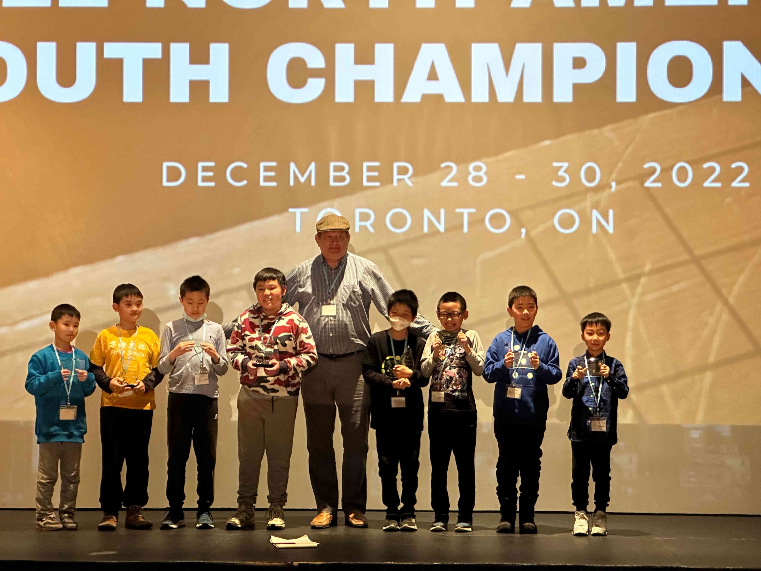 U12 players (champion Crane Kuo 4th from right)